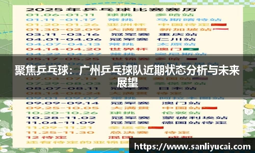 聚焦乒乓球：广州乒乓球队近期状态分析与未来展望