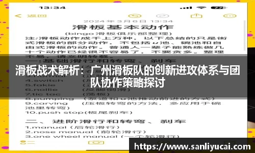 滑板战术解析：广州滑板队的创新进攻体系与团队协作策略探讨